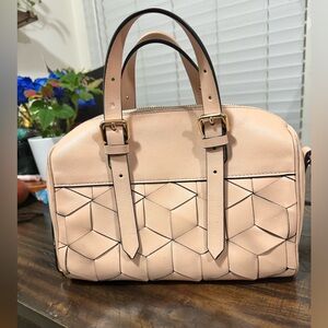 Welden Cream Woven Top Handle Handbag